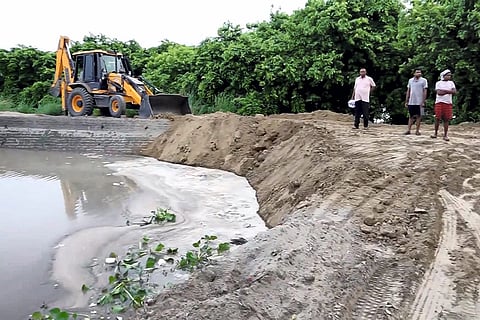 Repair and restoration work in progress